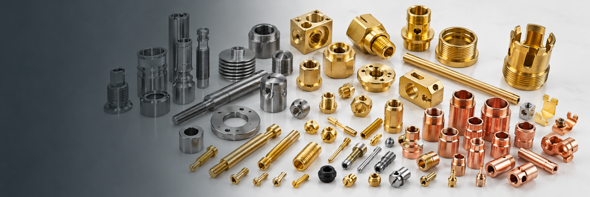 Multi-axis CNC turned and precision machined brass, copper, aluminum and steel parts